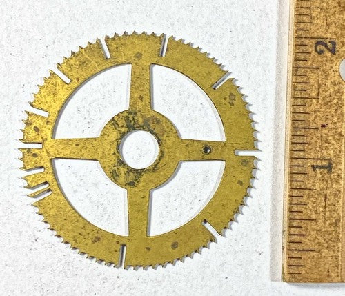 Antique Clock Movement Count Wheel  (50.65mm Dia, 8.42mm Inner Dia) (KD205)