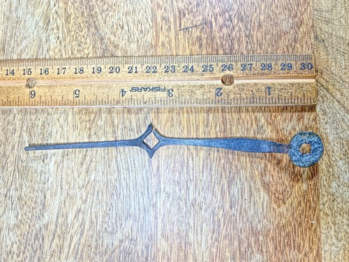 Old Clock Minute  Hand 6 1/16" Long Minute Hand (See Desc For Arbor Size)(KD327)