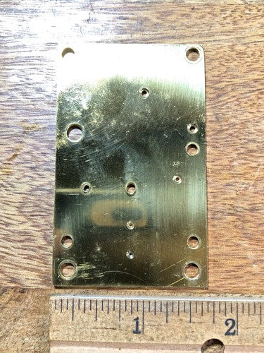 John Wanamaker Anniversary Clock Movement Front Plate (Pivots Look Good)(K9037)