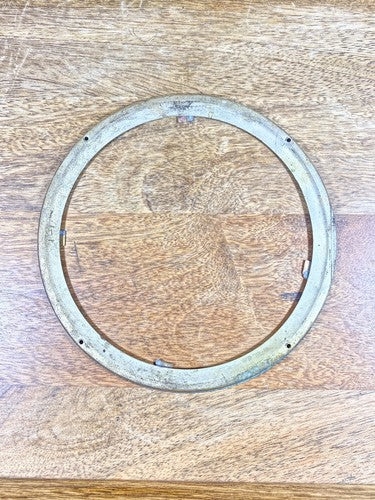 Old Metal Clock Dial Pan Trim Ring (5.77 Inch Dia, 4.90 Inner Dia)  (KD040)