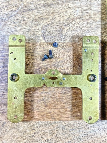 Seth Thomas 89 Clock Movement Lower Back Plate (Pivots Look Good) (KD1174)