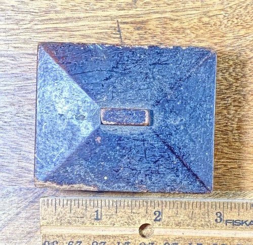 Old Wood Clock Trim Piece 2 3/4 Inches Long X 2 1/4 Inches Wide X 1.11" (KD576)