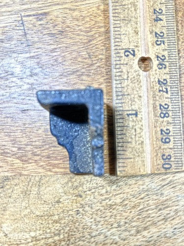 Black Mantel Clock Back Foot - Vintage Clock Parts (K9810)