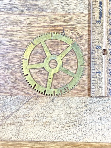 Antique Clock Movement Count Wheel  (65.58mm Dia, 9.30mm Inner Dia) (KD962)