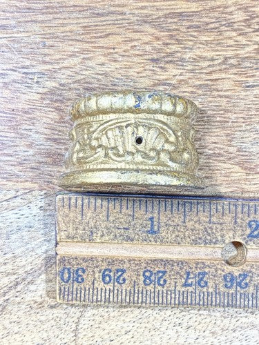 Large Mantle Clock Capitol And Base - Vintage Clock Parts K9498