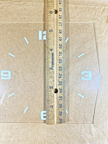 Vintage Clear Plastic Clock Dial Pan (KD091)