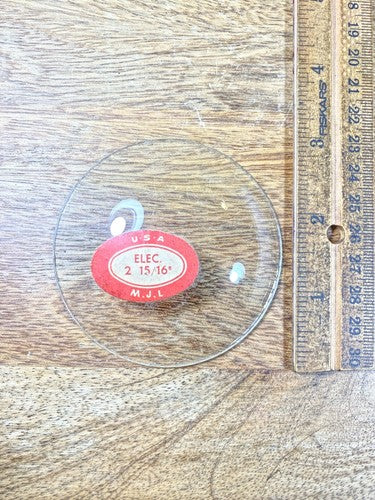 2 15/16 Inches Diameter Convex Clock Glass  (KD1809)