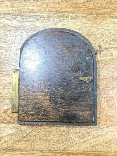 Tambour Clock Back Door 6 5/8 X 5 1/4 Inches     (K9344)