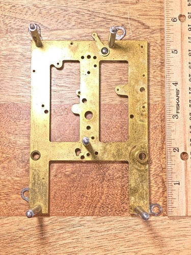 Sessions Clock Movement Front Plate (Pivots Look Good)  (K7882)