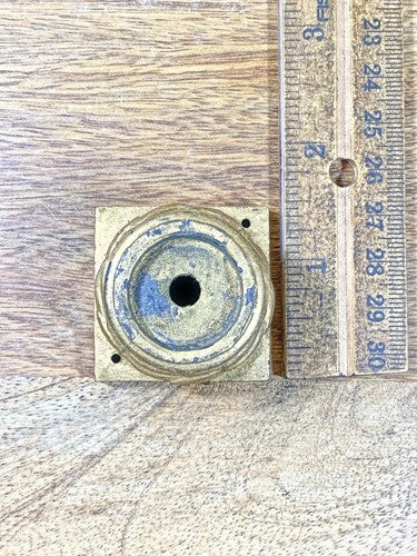 Antique Round Mantel Clock Column Base (Takes 0.86 Inch Round Column) (KD1552)