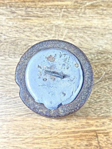 Antique Clock Weight 3 1/2 Inches Long 3 lb 5oz 2.4 Inch Diameter Base (WT039)