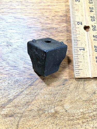 Old Black Mantel Clock Back Foot (K9148)
