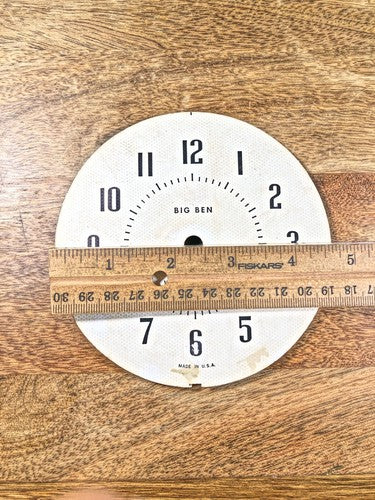 Original Westclox Big Ben Clock Dial Pan (Metal)   (K9201)