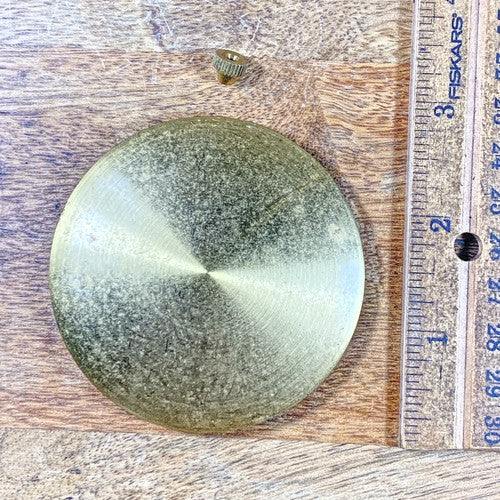 Vintage 1.0oz Clock Pendulum Bob And Rating Nut (KD643)