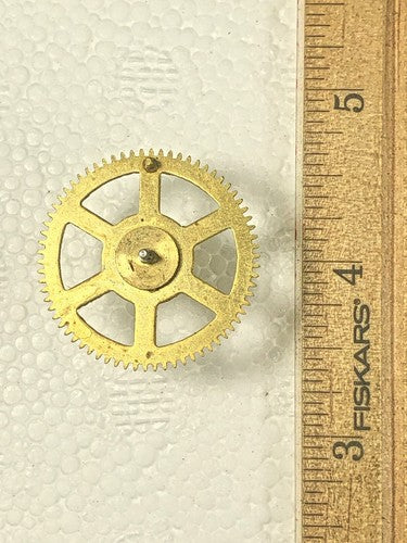 Waterbury  Bim Bam Clock Movement Strike Side 4th Wheel (See Pics to ID) (K8519)