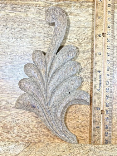 Old Wood Clock Trim Piece 7 1/2 Inches Long X 4 Inches Wide      (KD405)