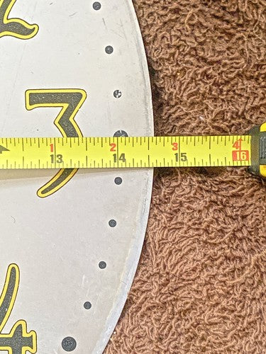 Large (14 5/8 Inches Diameter) Metal Sessions Clock Dial Pan  (LL5222)