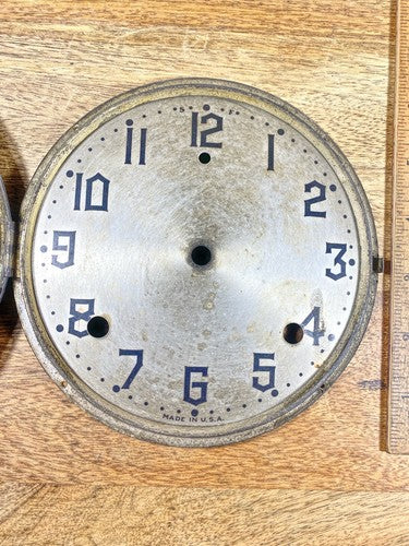 Antique Clock Dial (6.17 Inch Dia) W/ Bezel (No Glass)     (KD1340)
