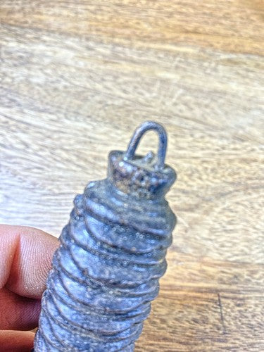 Cuckoo Clock Cast Iron Pine Cone Weight 266g, 4.5 Inches Long    (WT005)