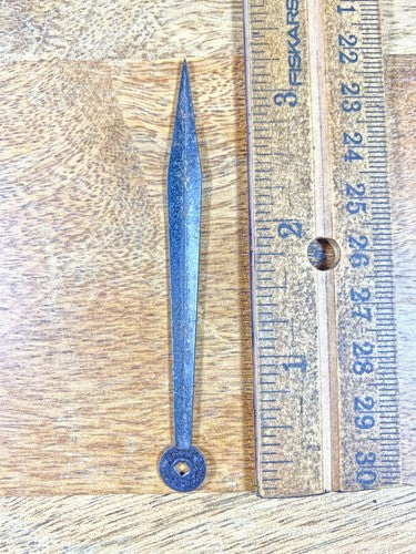 Old Clock Minute Hand 3 5/16 Inches Long (Arbor Is 2.22mm X 2.20mm) (KD892)