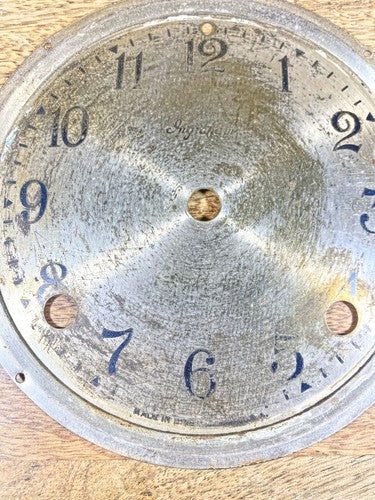 Ingraham 8 Day Clock Dial Pan Metal (KD018)