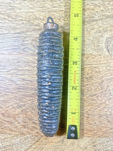 Cuckoo Clock Cast Iron Pine Cone Weight 262g, 4.4 Inches Long (KD1283)
