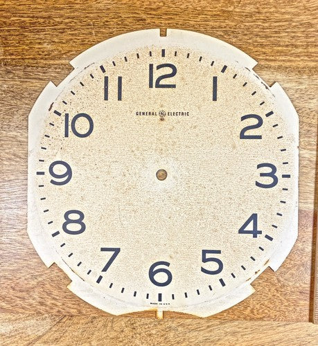 Old General Electric Clock Dial Pan (Metal)     (LL5215)