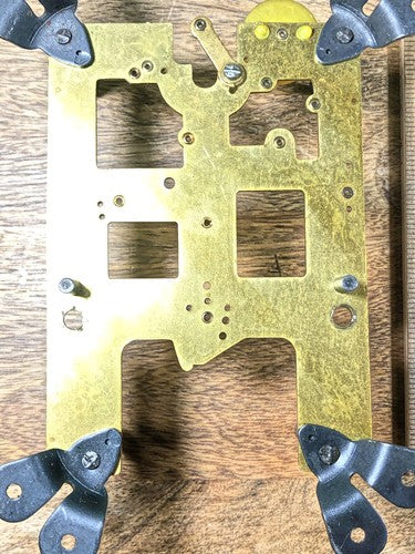 Korean LAVA Clock Movement Back Plate (Pivots Look Good)      (K8418)