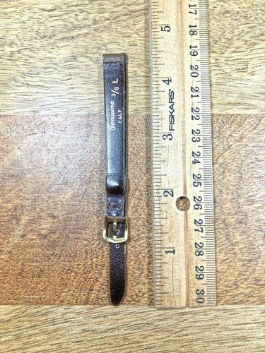 Vintage Speidel (NIB) Brown Calfskin Watch Band (9.5mm or 3/8") (K8063)