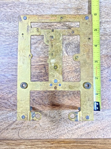 New Haven Clock Movement Back Plate (Pivots Look Good)     (KD1226)