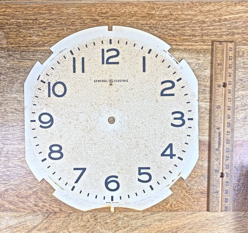 Old General Electric Clock Dial Pan (Metal)     (LL5215)