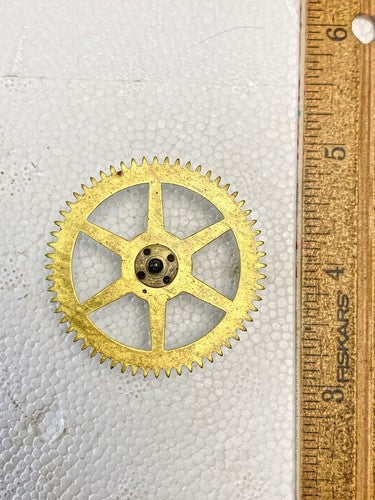 New Haven Clock Movement Time Side 2nd Wheel (See Pics to ID Mvmt) (KD2196)