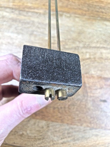 Old 2 Rod Clock Chimes 8 1/2 Inches Long Stamped 38A    (K9522)
