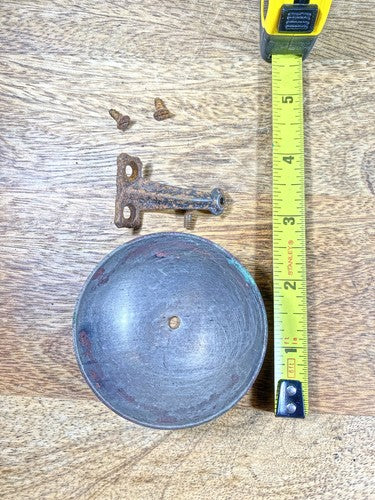 Old New Haven Clock Chime Bell  (See Pics to ID Mvmt)     (KD1209)