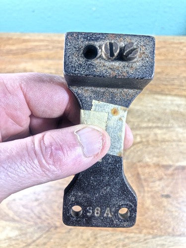 Old 2 Rod Clock Chimes 8 1/2 Inches Long Stamped 38A    (K9522)