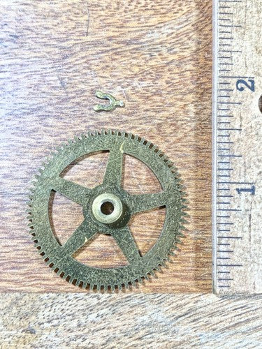Smiths Enfield Clock Movement Large Transmission Wheel (See Pics To ID) (K9250)