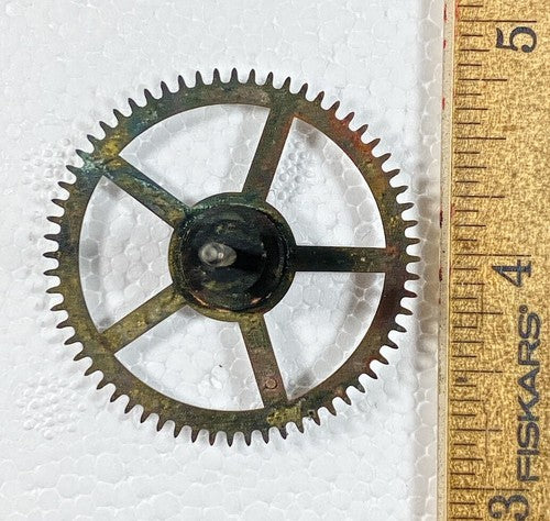 Sessions Clock Movement Strike Side 4th Wheel (See Pics To ID Movement) (KD439)