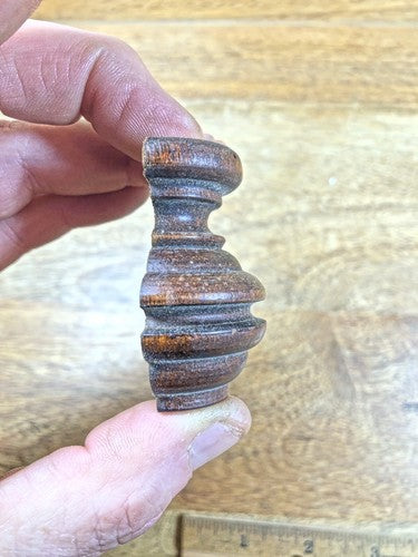 Old Junghans Wooden Clock Column Part  (K9744)