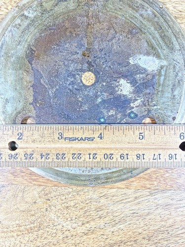 Old Unbranded 8 Day Metal Clock Movement Dial Pan (KD013)