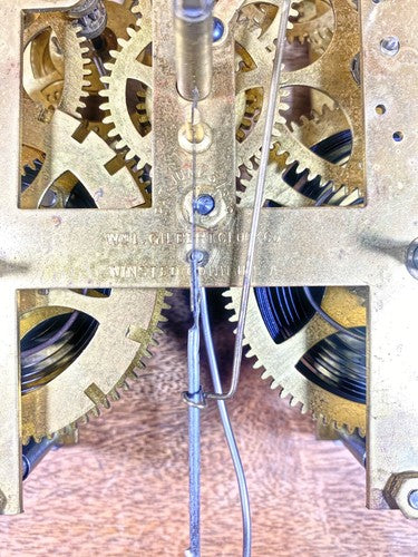 Gilbert Clock Movement (Pat. June 3 1879) Verge (See Pics To ID Mvmt) (KD2687)