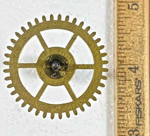 Seth Thomas Clock Movement (No. 44 ?/ See Pics) Time Side 4th Wheel     (KD683)