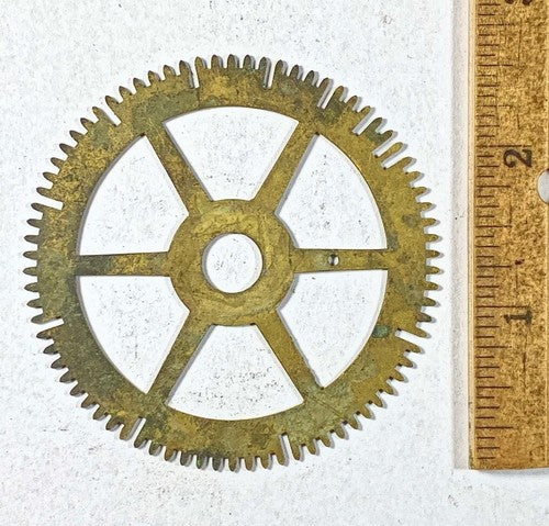 Antique Clock Movement Count Wheel  (66.83mm Dia, 9.70mm Inner Dia) (KD232)