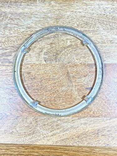 Old Metal Clock Dial Pan Trim Ring (5.77 Inch Dia, 4.90 Inner Dia)  (KD040)