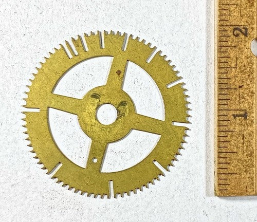 Antique Clock Movement Count Wheel  (51.00mm Dia, 6.63mm Inner Dia) (KD234)