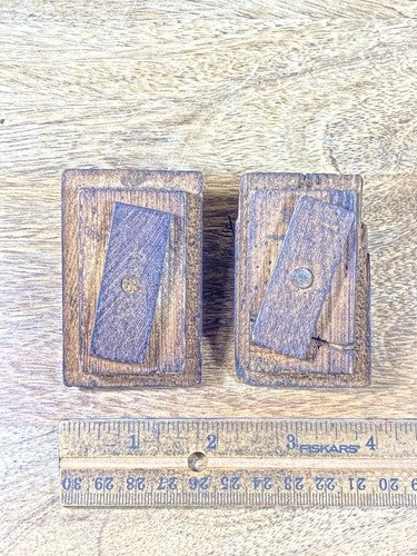 Old Wooden Clock Side Doors Set (1 3/4 X 2 3/4 Inches)      (KD1944)