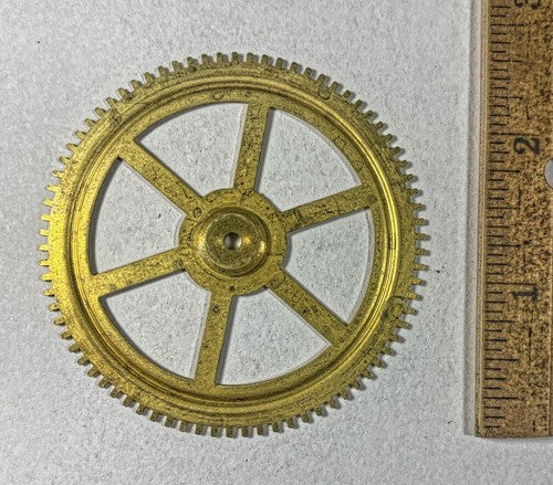 Antique Clock Movement Count Wheel  (66.43mm Dia, 3.03mm Inner (KD195)