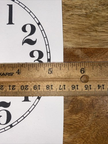 4 15/16 Inch Paper Clock Replacement Dial   (LOT 164)