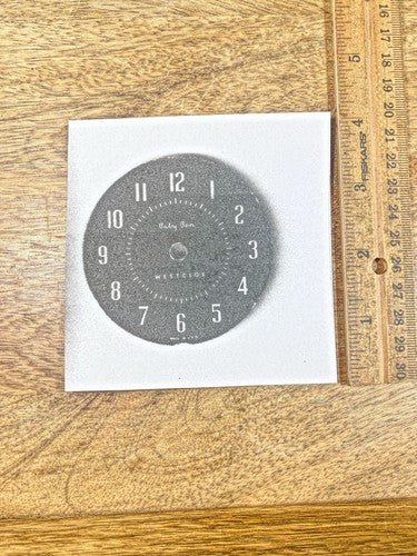 Westclox Baby Ben Alarm Clock Paper Replacement Dial (See Description)(Lot 212)