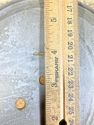 Nice Old New Haven Time Only 8 day Clock Movement Dial Pan  (KD011)