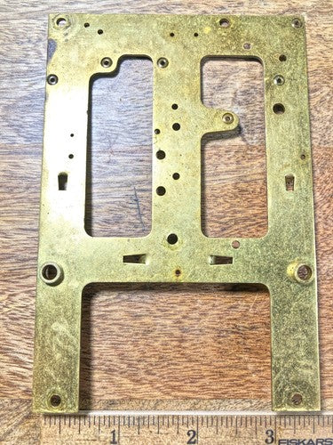 Ingraham (Stamped 2 25) Clock Movement Back Plate (Pivots Look Good) (K8968)